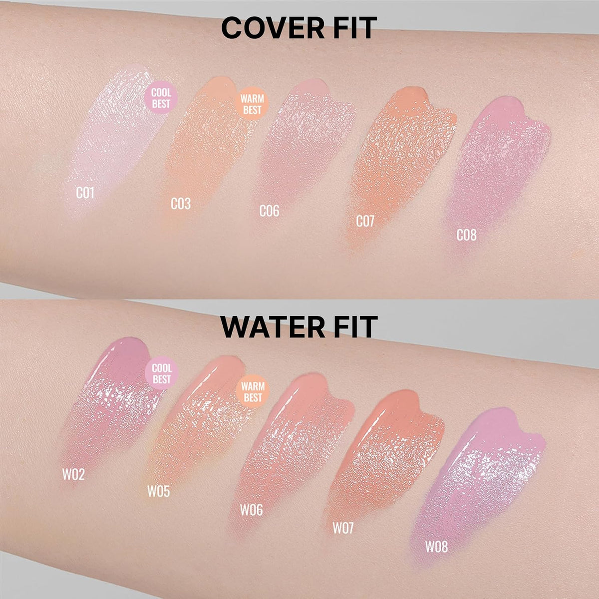 Skin Layer Fit Blusher, Semi Glow Water Fit, W06 WARM COCOA