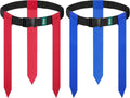 Flag Football Belts for Kids, Youth & Adults, Blue & Red Flags | 2/4/10/20-Player Adjustable Flag Football Set