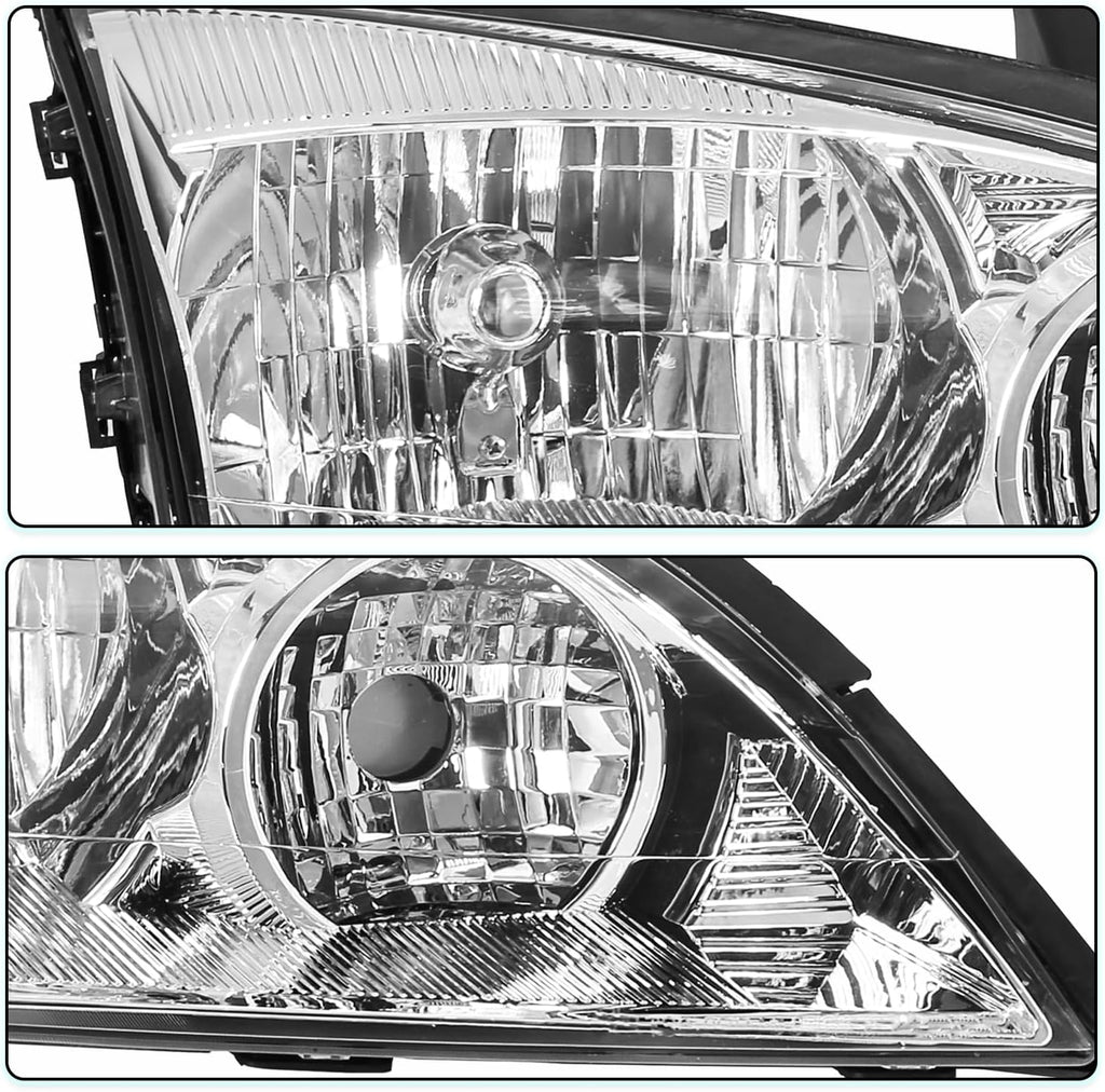 TUSDAR OE Style Halogen Headlight Assembly for 2005 2006 2007 Ford Focus