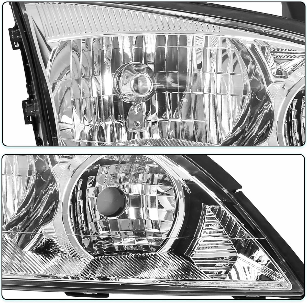 TUSDAR OE Style Halogen Headlight Assembly for 2005 2006 2007 Ford Focus