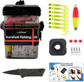 Mini Survival Fishing Kit Small Emergency Fishing Gear Box Pocket Fishing Tackle Travel Fishing Shoebox Surf