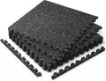 0.6" Thick Rubber Top Gym Flooring Mats for Home Gym