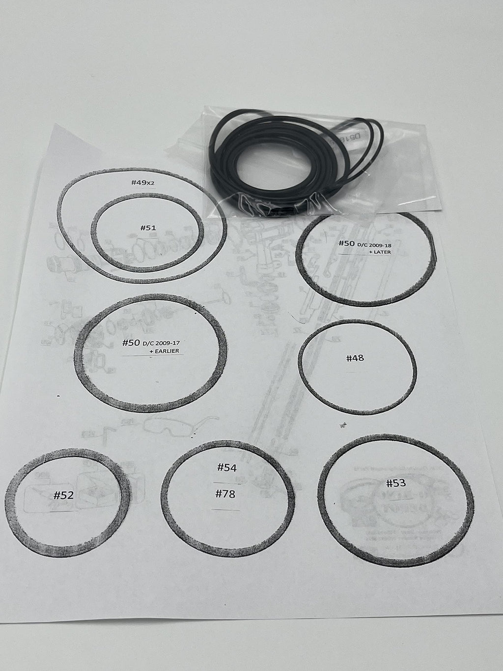 O-Ring Kit compatible with DeWalt D51850 Nailer