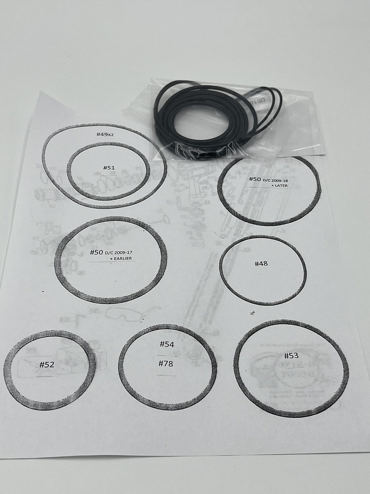 O-Ring Kit compatible with DeWalt D51850 Nailer
