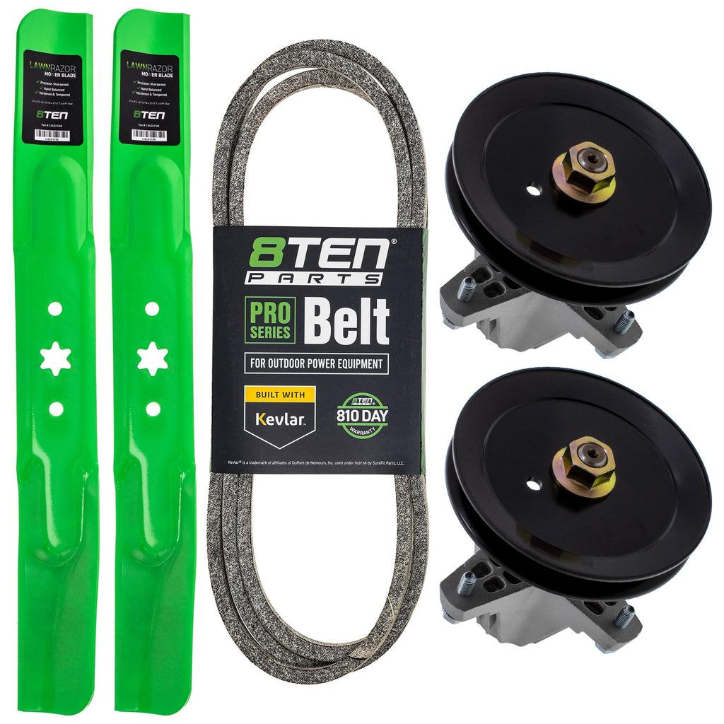 8TEN Blade Spindle Belt Kit for Troy-Bilt Craftsman 942-04308 42 Inch Deck