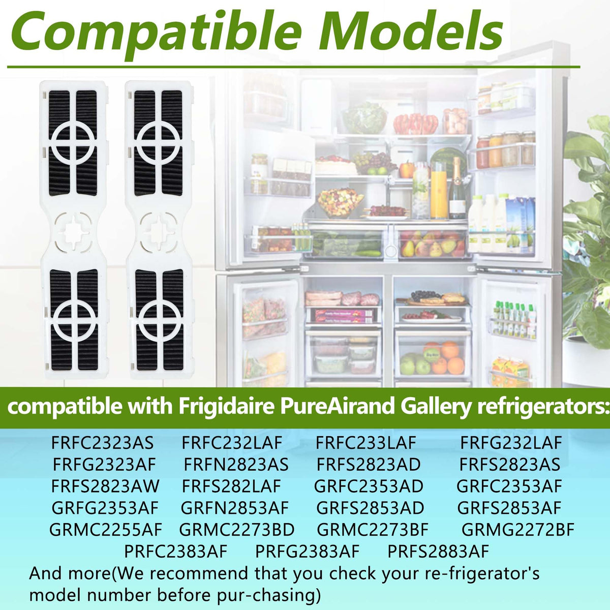 6 Pack AF2 RAF2 Refrigerator Air Filter Replacement