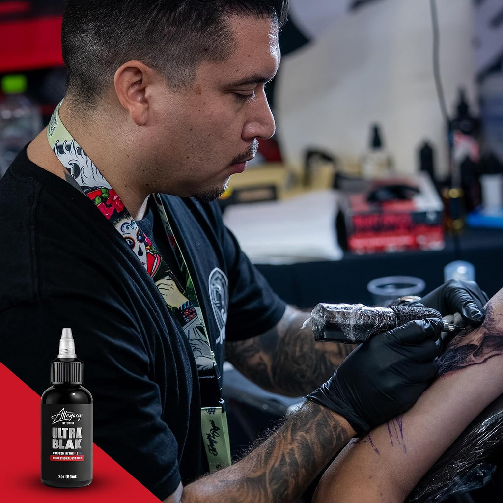 Tattoo Ink – Ultra Blak, Premium Black Tattoo Ink, Perfect for Lining and Shading, Smooth, Consistent Pigment, Vegan