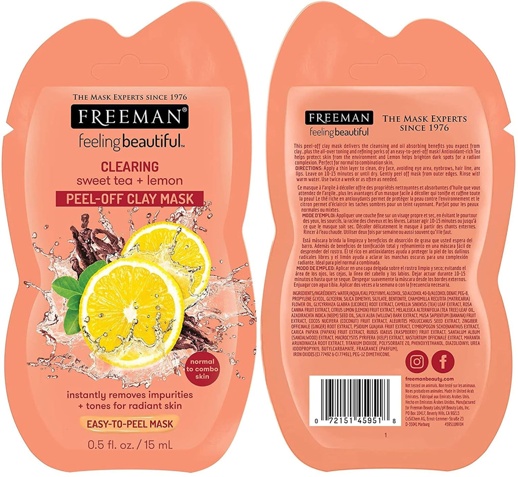 Facial Mask Variety Set: Clay, Peel-Off, Gel, & Mud Face Masks, Clearing, Hydrating, Detoxifying & Rejuvenating