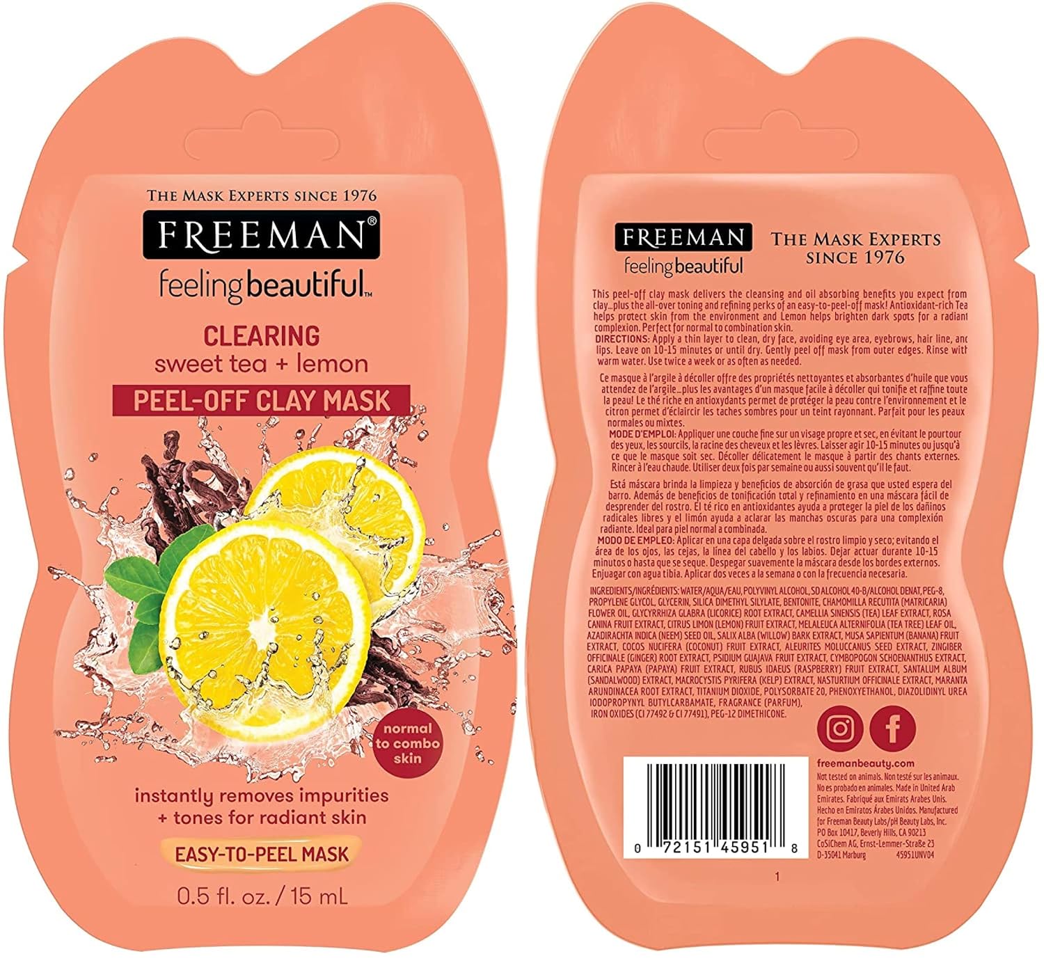 Facial Mask Variety Set: Clay, Peel-Off, Gel, & Mud Face Masks, Clearing, Hydrating, Detoxifying & Rejuvenating