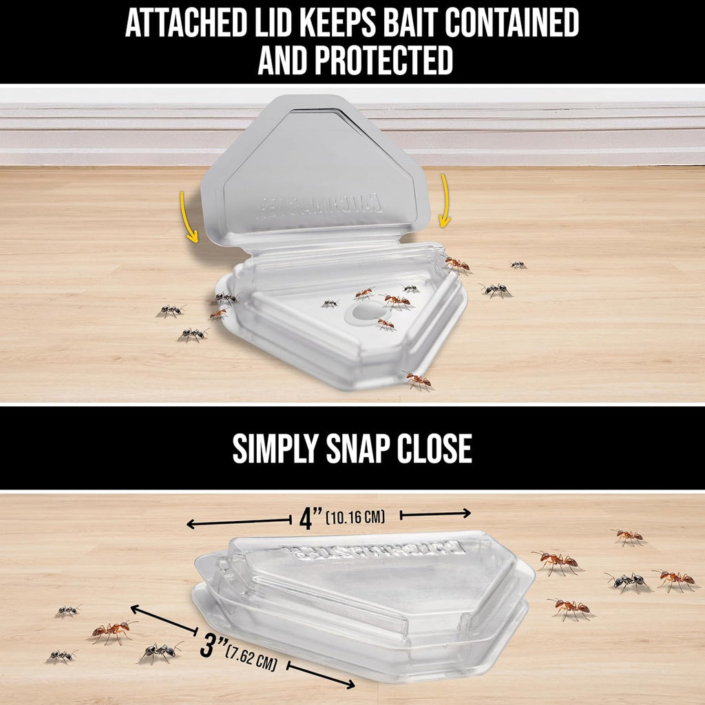 Defiant Heavy Duty Indoor & Outdoor Ant Traps (8 Pack), Bait NOT Included – Reusable Bait Stations that Hold Liquid