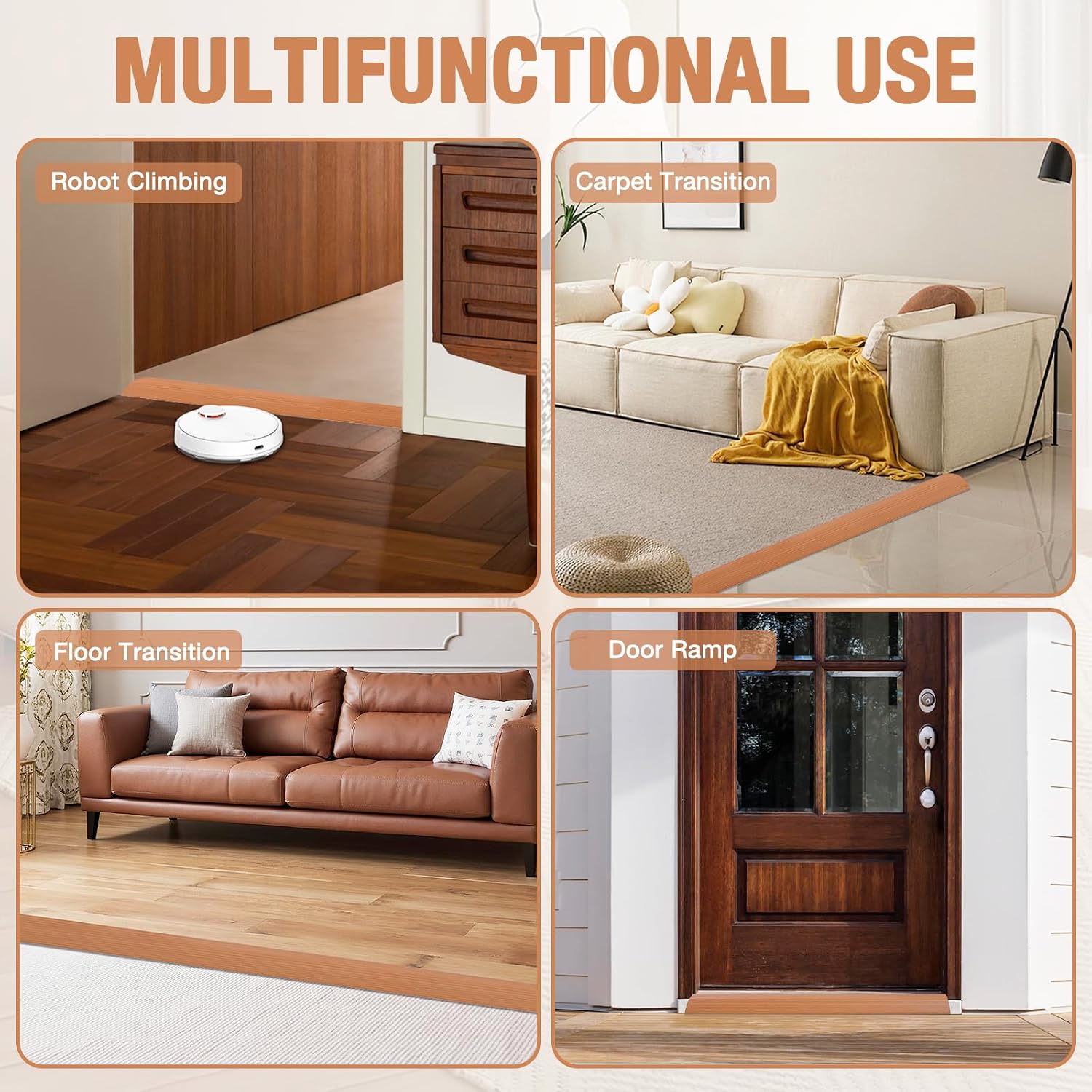 Floor Transition Strip Self Adhesive Vinyl Door Threshold Strip