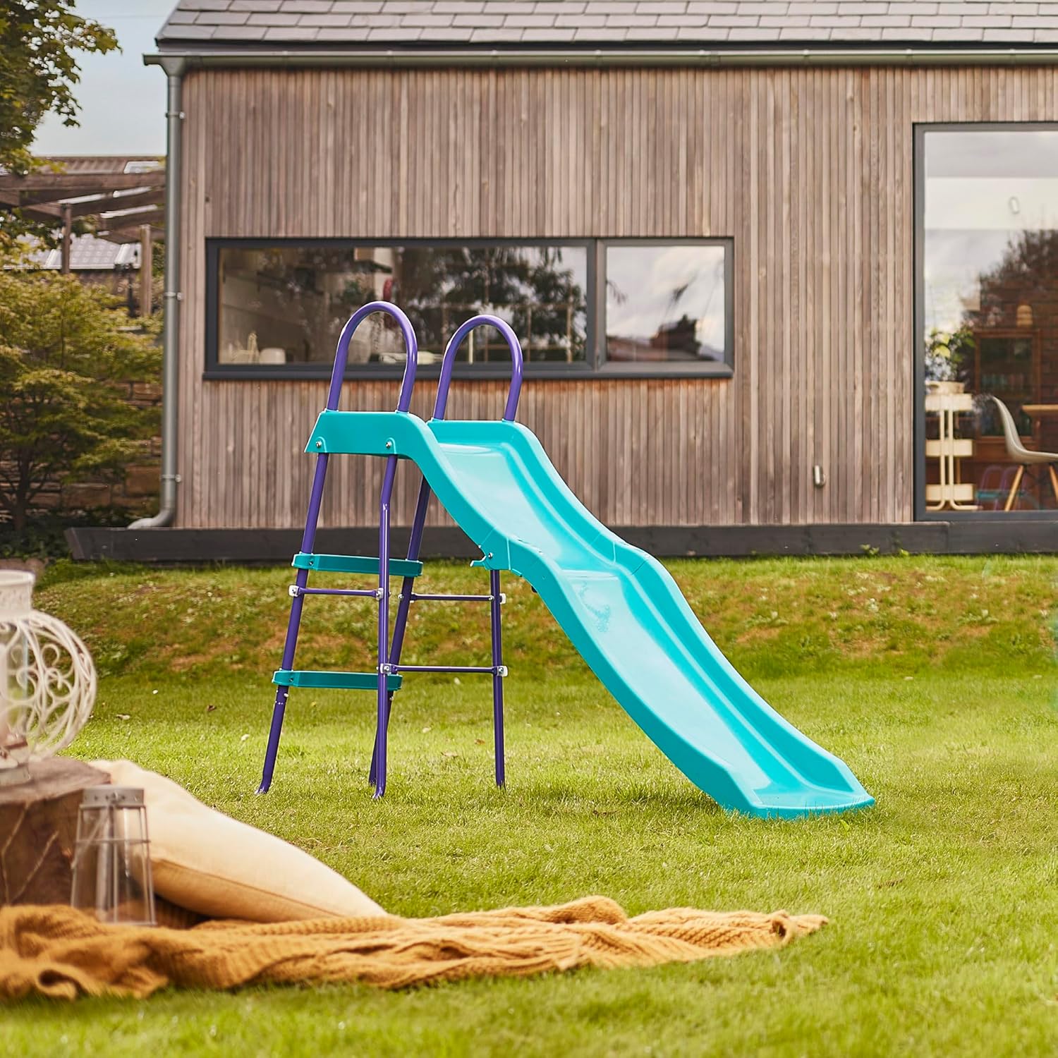 27613 Outdoor Slide for Children, Purple, 186 x 80 x 120 cm