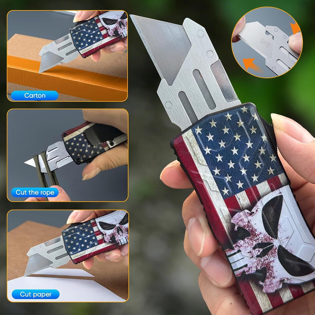 Automatic Box Cutter, Retractable Utility Knife