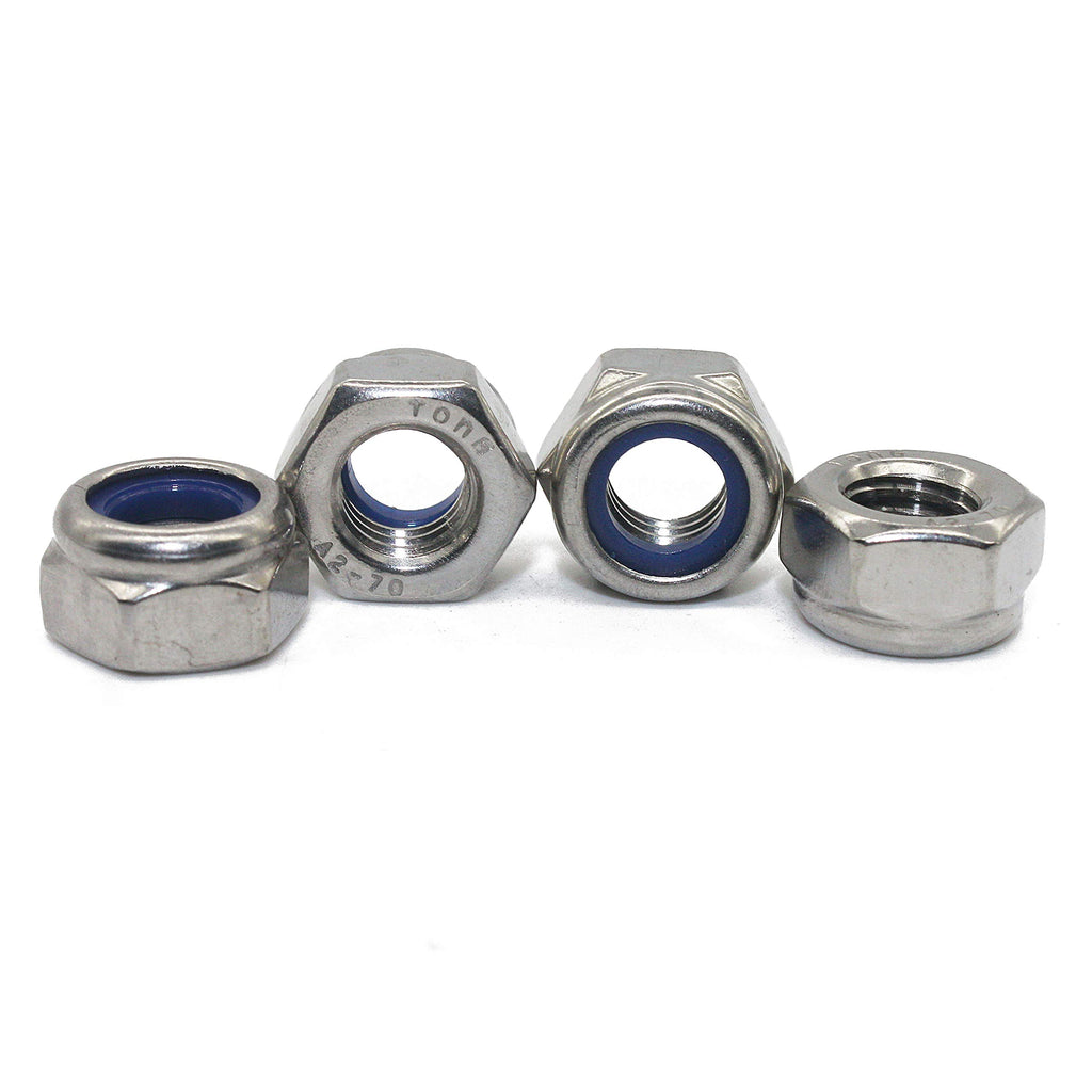 Fullerkreg M6 x 1mm Self-Locking Nylon Insert Hex Lock Nuts