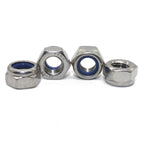 Fullerkreg M6 x 1mm Self-Locking Nylon Insert Hex Lock Nuts