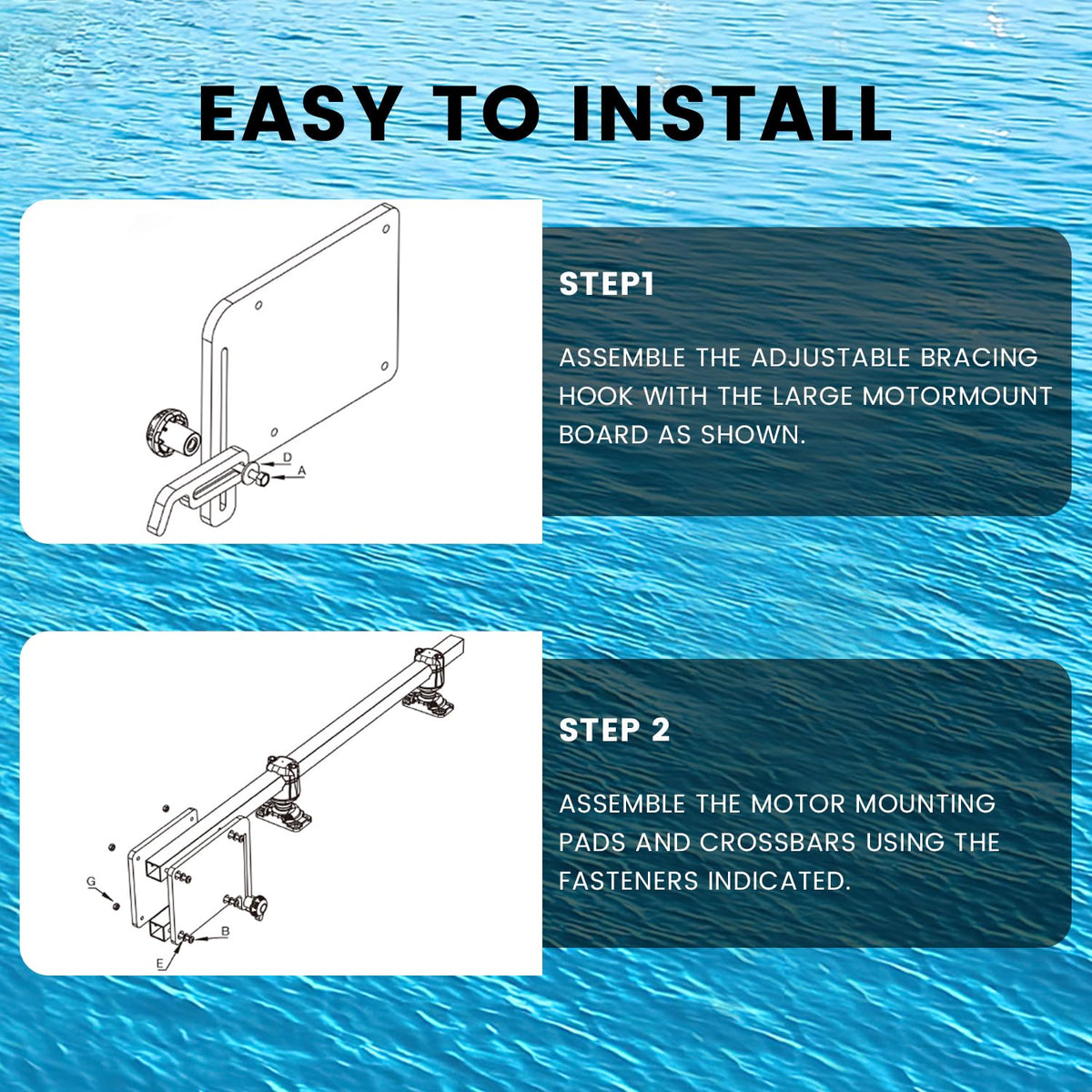 Universal Trolling Motor Mounts 04-4091-11 for Almost All Kayak Models