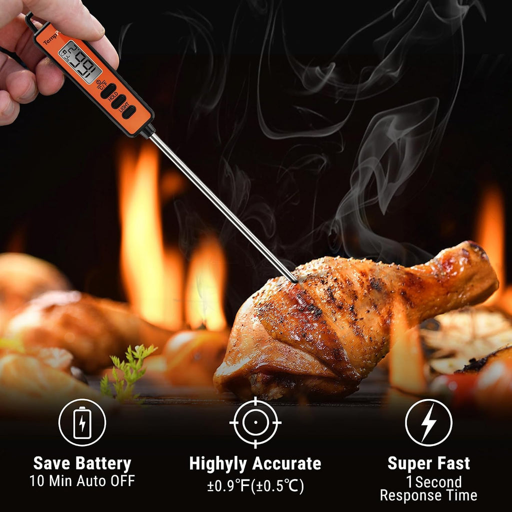 TempSwif 1 Sec Digital Meat Thermometer for Cooking Food
