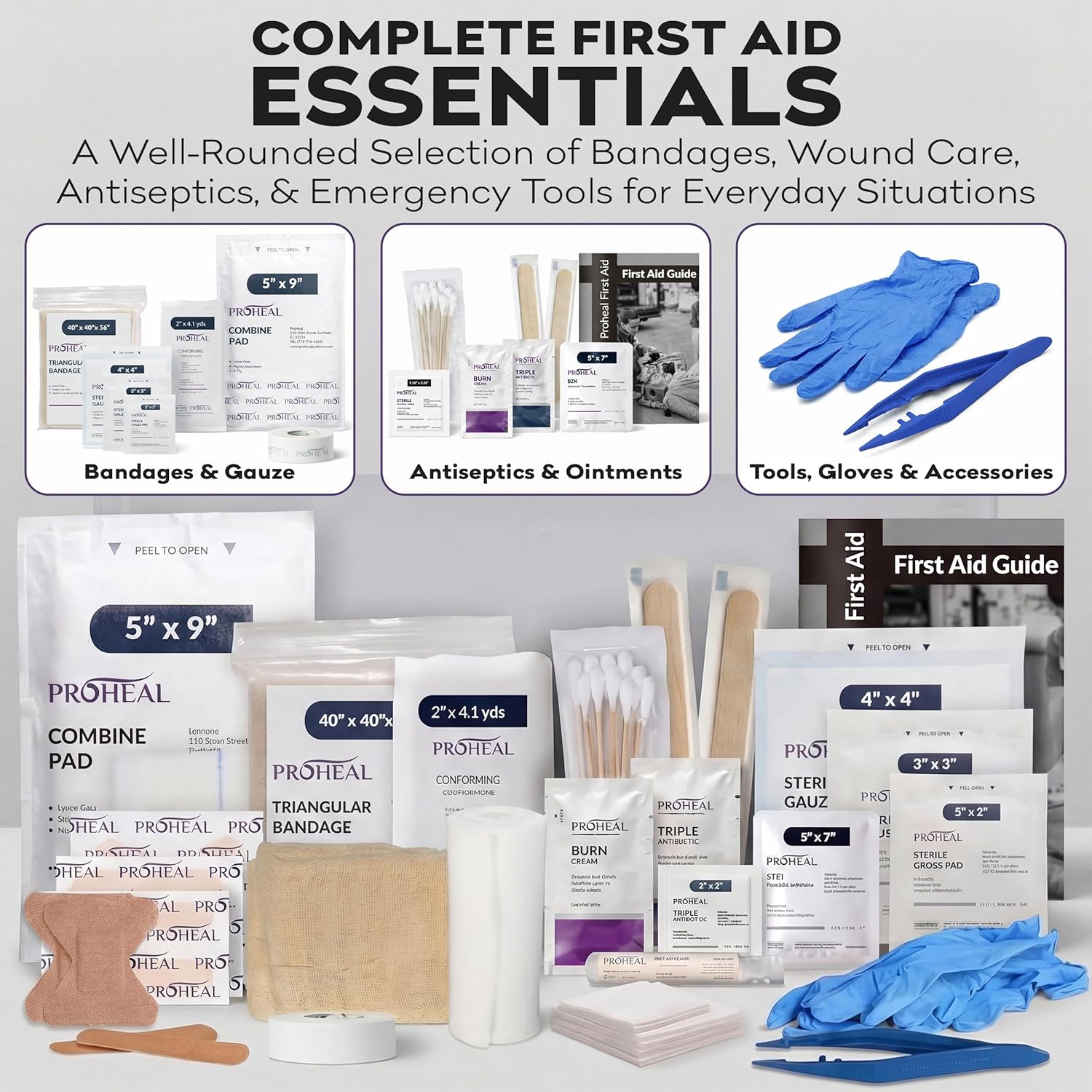 OSHA Compliant First Aid Kit for Car, Home & Business - 10 Person, Type III, ANSI Class A, 111 Pieces Emergency Kit