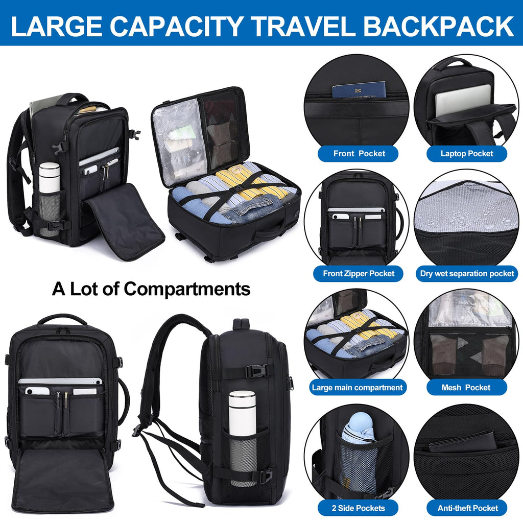 Travel Backpack for Men,TSA Carry On Backpack Flight Approved