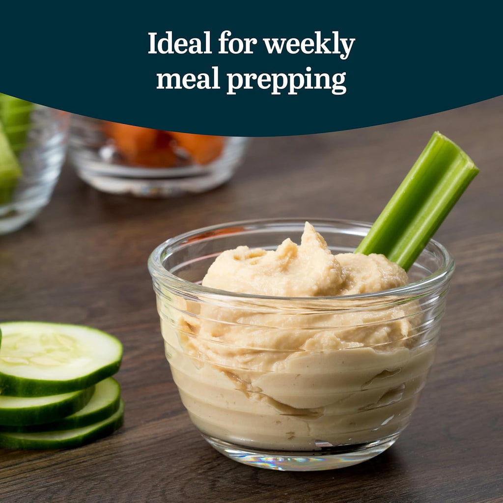 Small Glass Prep Bowls with Lids, Set of 8, 6.25 oz Small Bowls- Ideal for Leftovers, Meal Prep & Dips, Durable &