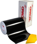 651 Gloss Black Adhesive Craft Vinyl 12 Inches x 6.5 Feet Large Roll Including Detailer Squeegee