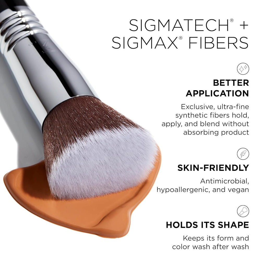F80 Flat Kabuki Brush - Makeup Brush for Liquid and Cream
