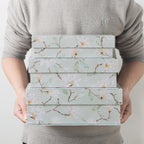 Magnetic Decorative Storage Boxes, Set of 3, Ethereal Blossom