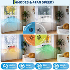 8000 BTU Window Air Conditioner with Heat