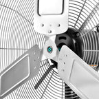 24" Diameter Deluxe Oscillating Wall Mount Fan, 3 Speed