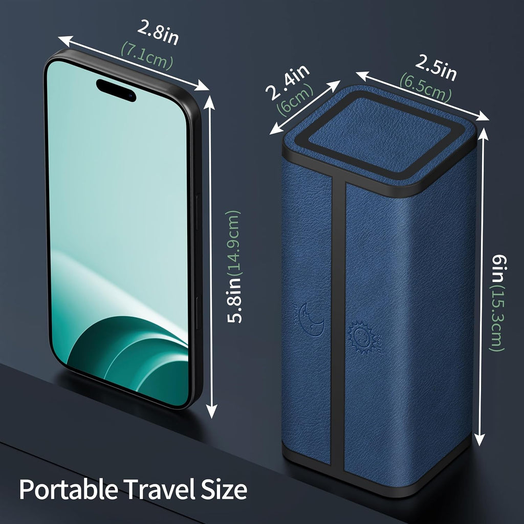 Pill Organizer 2 Times a Day, Am Pm Twice Daily Pill Case, Detachable Large Travel Pill Box 7 Day, Weekly Pill