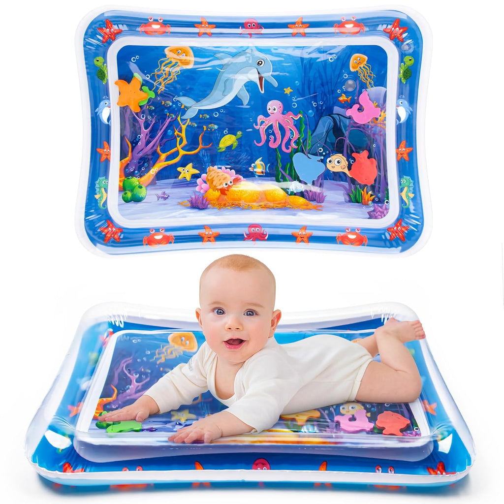 Tummy Time Water Mat丨Inflatable Tummy Time Water Play Mat for Babies, Infants and Toddlers 3 to 24 Months Promote