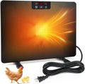 2026 Upgraded Chicken Coop Heater, 200W Chick Brooder Heating Plate with 5 Timing Function & 3 Adjustable Temp