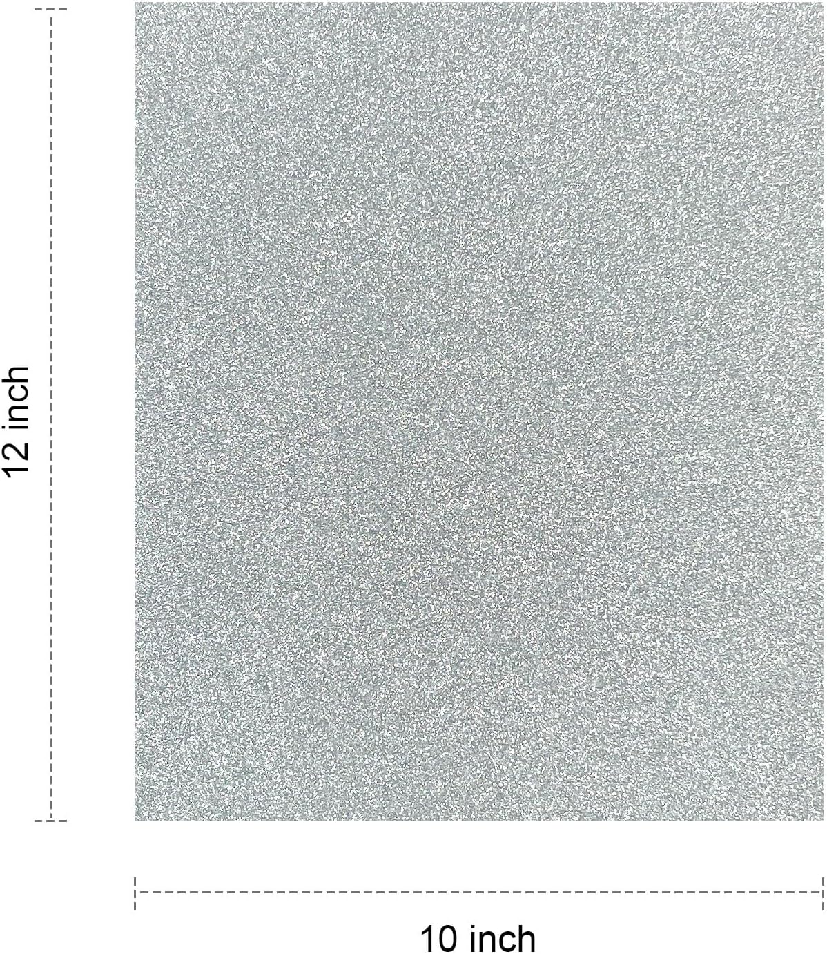 10 Pack Glitter HTV 12'' x 10'' Heat Transfer Vinyl Bundle,Iron on Vinyl for T-Shirts. Bags. Heat Transfer Vinyl for
