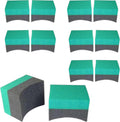 Tire Dressing Applicator 12 Pack - Durable and Reusable, Contoured Tire Shine and Dressing Sponge for Your Car's Wheels