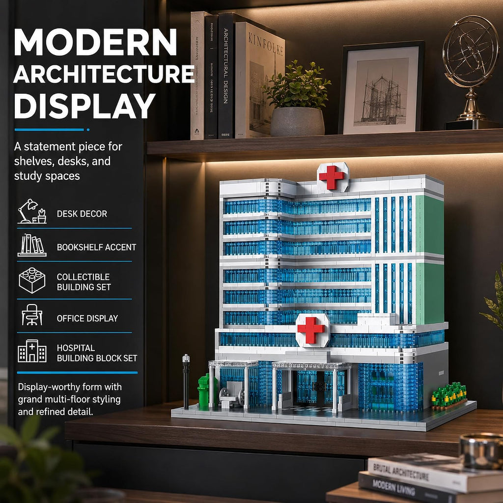 Hospital Architecture Model Micro Mini Building Block Set