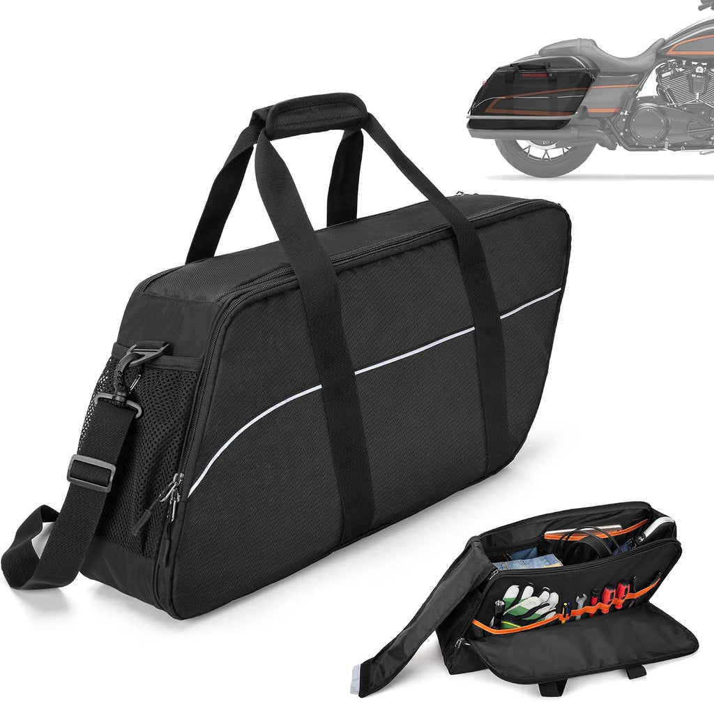 Motorcycle Saddlebag Liners Bag, Travel Saddlebag Organizer | Compatible with Harley Davidson 1993-2022 Touring Road