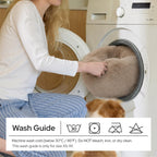 Calming Small Medium Dog Bed Donut Washable Puppy Bed,27ins Camel