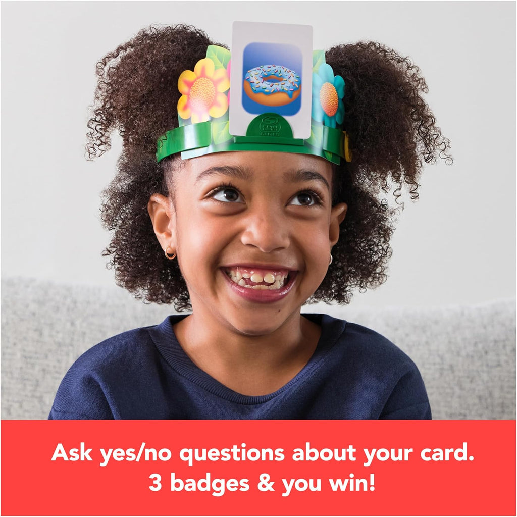 Spin Master Games, Hedbanz 2023 Edition with New Cards, Picture Guessing Board Game, for Family & Kids, 2-6 Players
