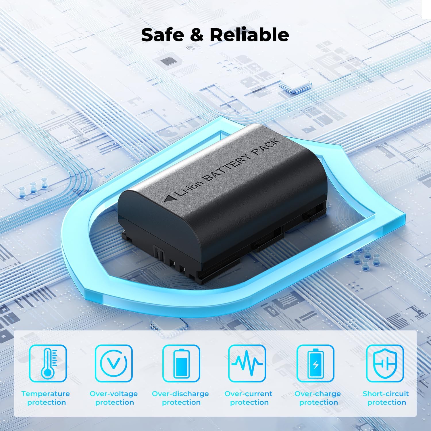 3-Pack LP-E6P Battery Charger, 2400mAh R6 Mark III Battery Compatible with Canon R6 Mark II III, R5 Mark II, C50