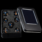 7-Die RPG Dice Set, Handmade Sharp Edge Polyhedral Dice