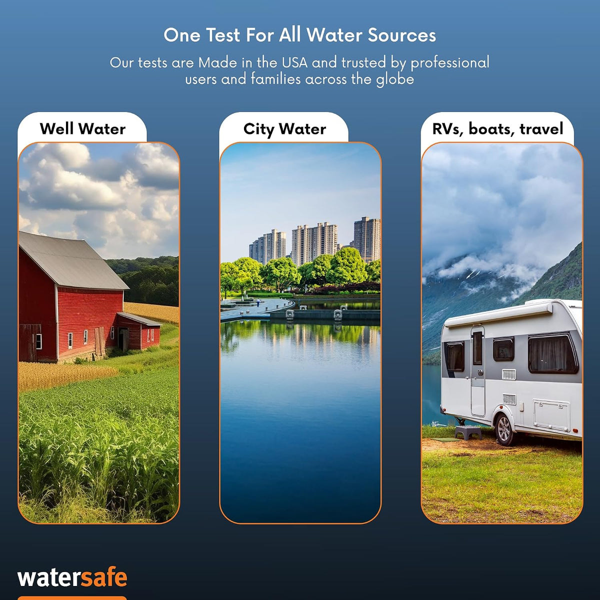 The Original Water Testing Kit for Drinking Water, Well and Tap Water, Sensitive Lead in Water Test, Bacteria