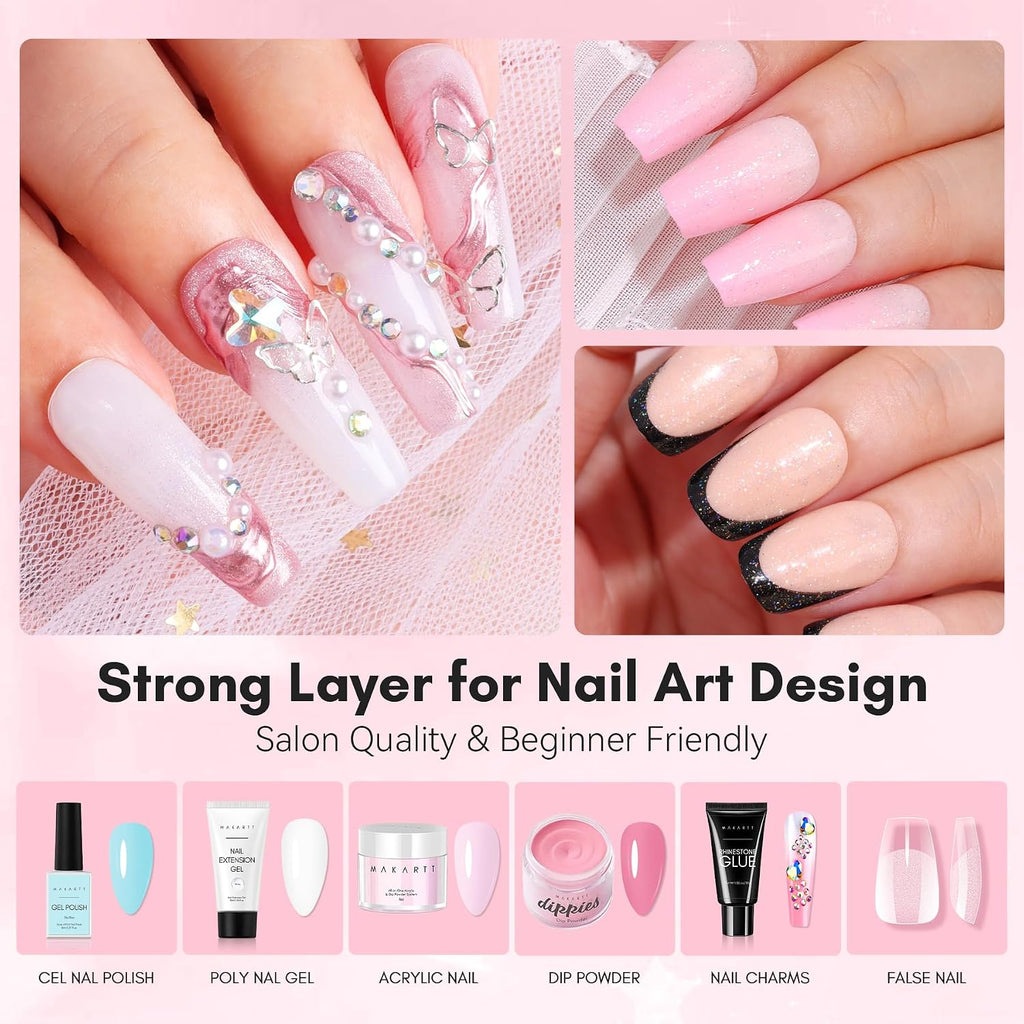 Base Coat Nail Polish 15ml Extra Strong Gel Base Coat & Nail Glue | Long-Lasting Nail Glue for Small Nail Charms