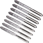 uxcell 4 Set Metric Hand Taps, M4 x 0.7 H2 Thread Taper + Bottom Tap, 9CrSi Alloy Tool Steel Screw Threading Milling Tapping Tool Kit