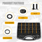 4065pcs Metric Screw Assortment Kit，M2 M3 M4 M5 Assorted Screws