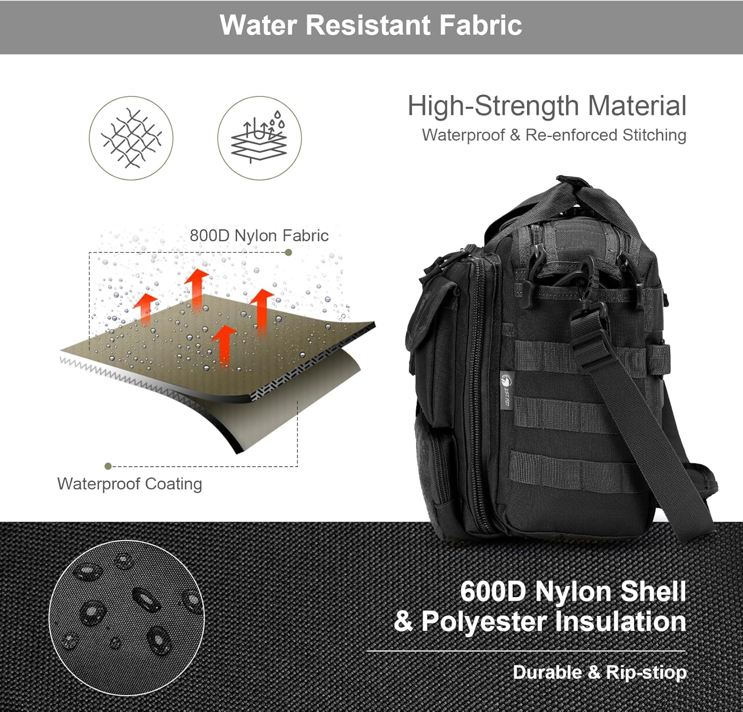 Tactical Messenger Bag,14inch/15.6inch/17.3inch Briefcase for Man Military Laptop Bag, Flight Work Bags for Pilots
