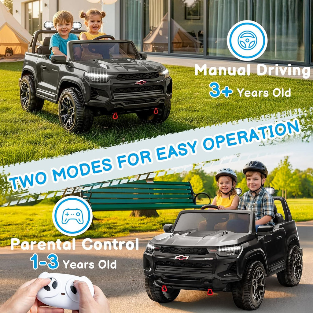 24V Licensed Colorado Electric Car for Kids, Ride on Toys for Toddlers with Remote Control, 2 Seater Electric Car
