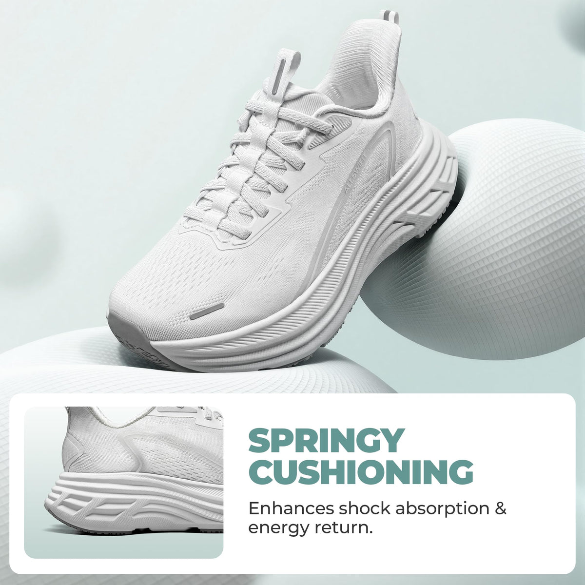 Women's Slip On Walking Shoes Running Sneakers,All White,6W