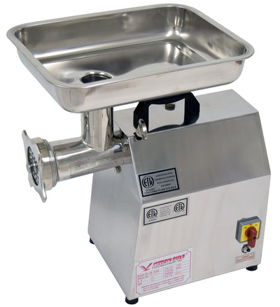 American Eagle AE-G22N Food Machinery 1.5HP #22 Commercial Stainless Steel Meat Grinder