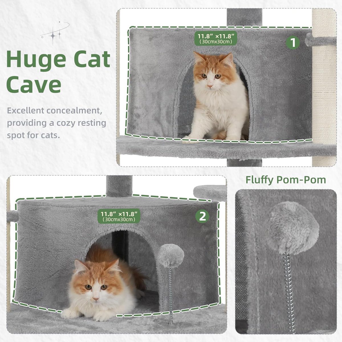 Corner Cat Tree, All Sisal Multi-Cat Scratching Posts GCT035W