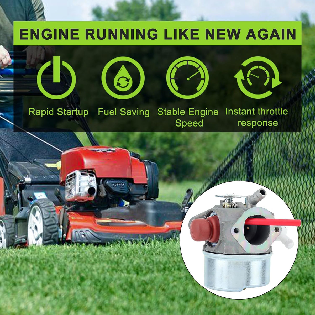 640350 Toro Recycler 22 Carburetor for Tecumseh Lawn Mower Engine